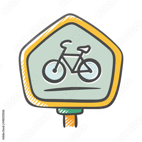 bike lane sign icon, bike lane sign vector illustration-simple illustration of bike lane sign, perfect for bike lane sign logos and icons