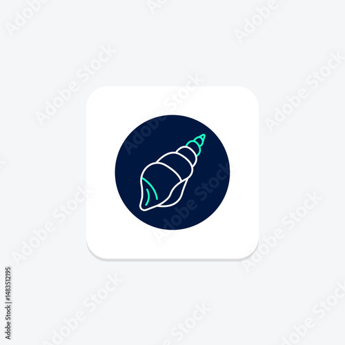 Seashell, vector, pixel perfect, illustrator file