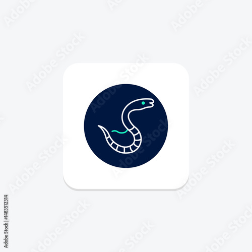 Sea Snake, vector, pixel perfect, illustrator file