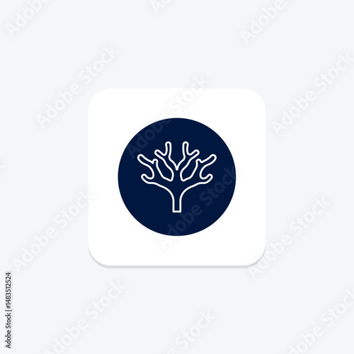 Fan Coral, vector, pixel perfect, illustrator file