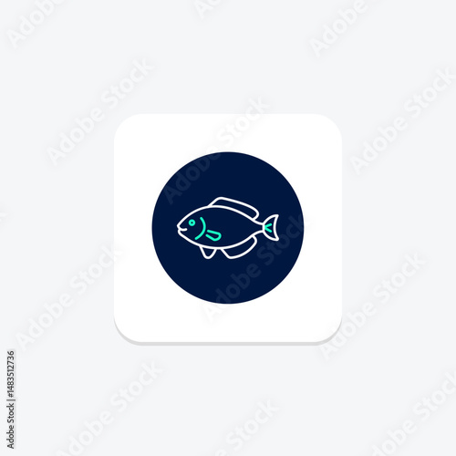Halibut, vector, pixel perfect, illustrator file