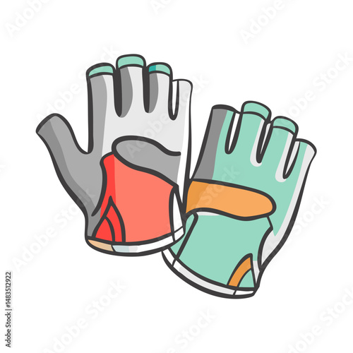 cycling gloves icon, cycling gloves vector illustration-simple illustration of cycling gloves, perfect for cycling gloves logos and icons