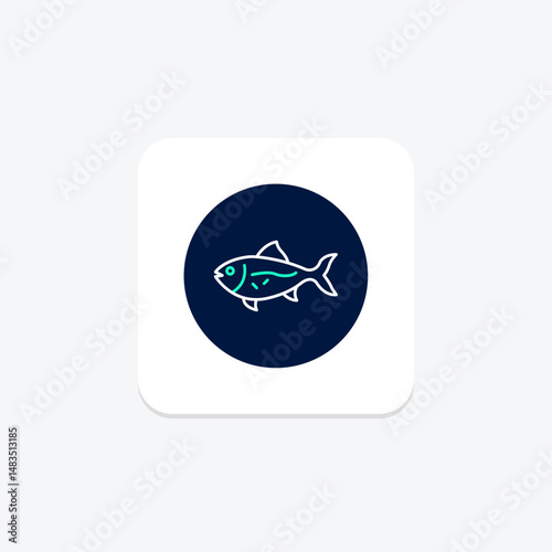 Jackfish, vector, pixel perfect, illustrator file