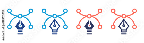 Vector icon sheet multiple style collection