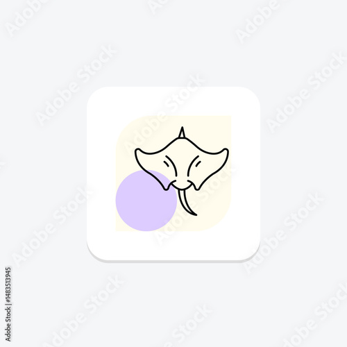 Manta Ray, vector, pixel perfect, illustrator file