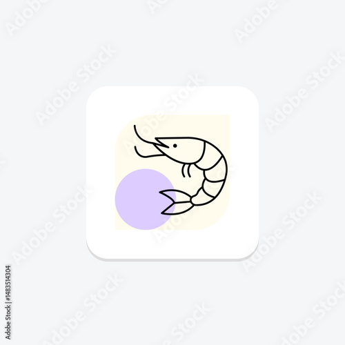Shrimp, vector, pixel perfect, illustrator file