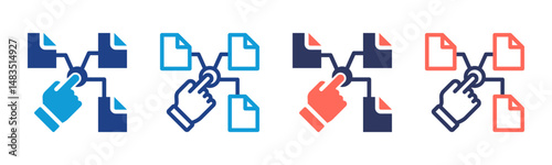 File icon sheet multiple style collection