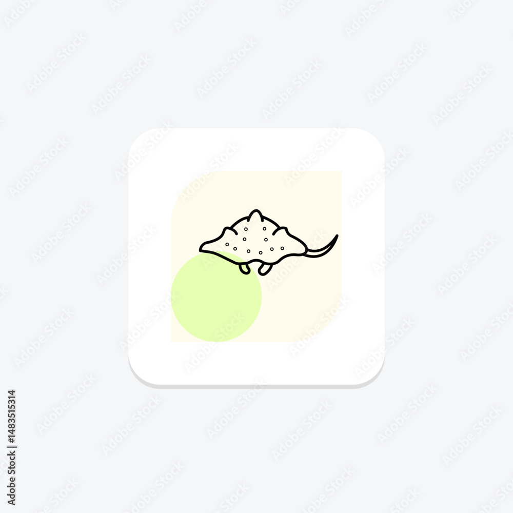 Fototapeta premium Wobbegong, vector, pixel perfect, illustrator file