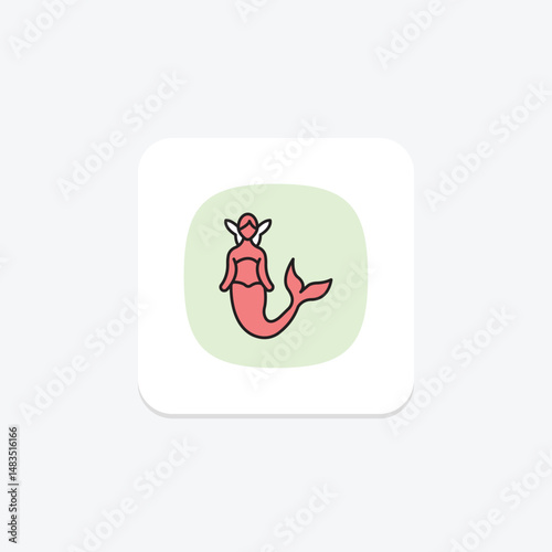 Mermaid, vector, pixel perfect, illustrator file