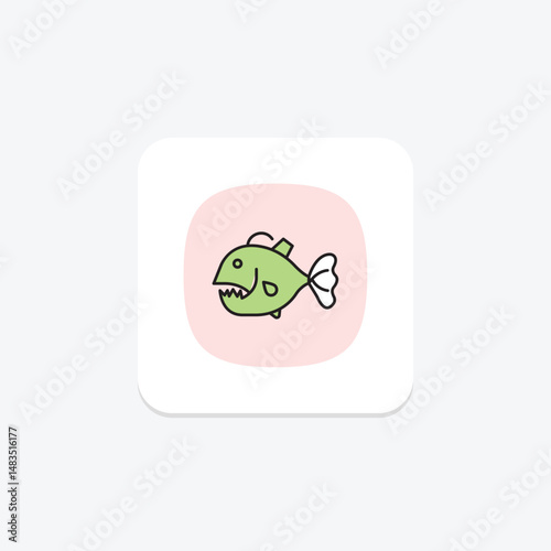 Anglerfish, vector, pixel perfect, illustrator file