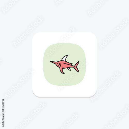 Swordfish, vector, pixel perfect, illustrator file