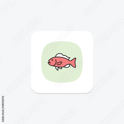 Grouper, vector, pixel perfect, illustrator file