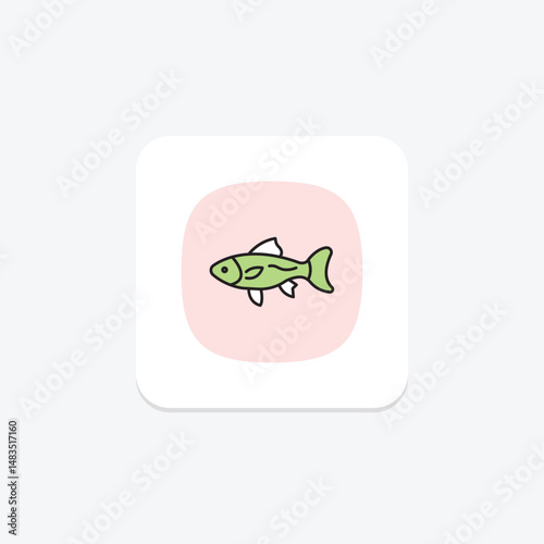 Guppy, vector, pixel perfect, illustrator file