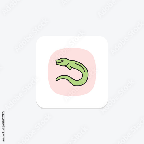 Moray Eel, vector, pixel perfect, illustrator file