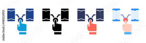 Interaction icon sheet multiple style collection