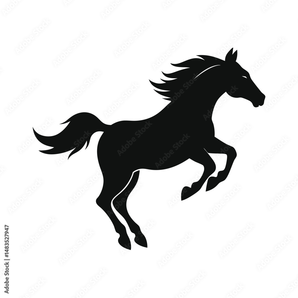 Obraz premium Racehorse Silhouette Vector Bundle | SVG Clipart for T-Shirts & Racing Designs