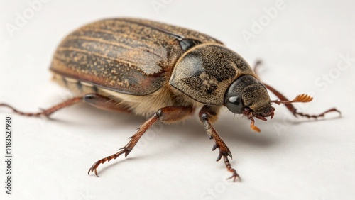 Common Furniture Beetle on studio background
