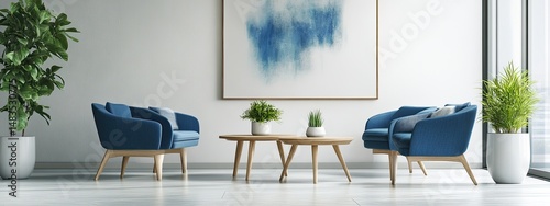 Modern, serene waiting area