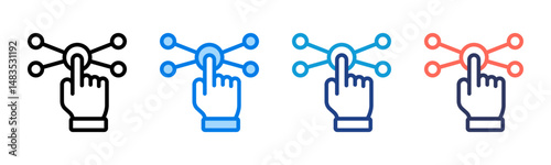 Interaction icon sheet multiple style collection
