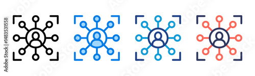 Connection icon sheet multiple style collection