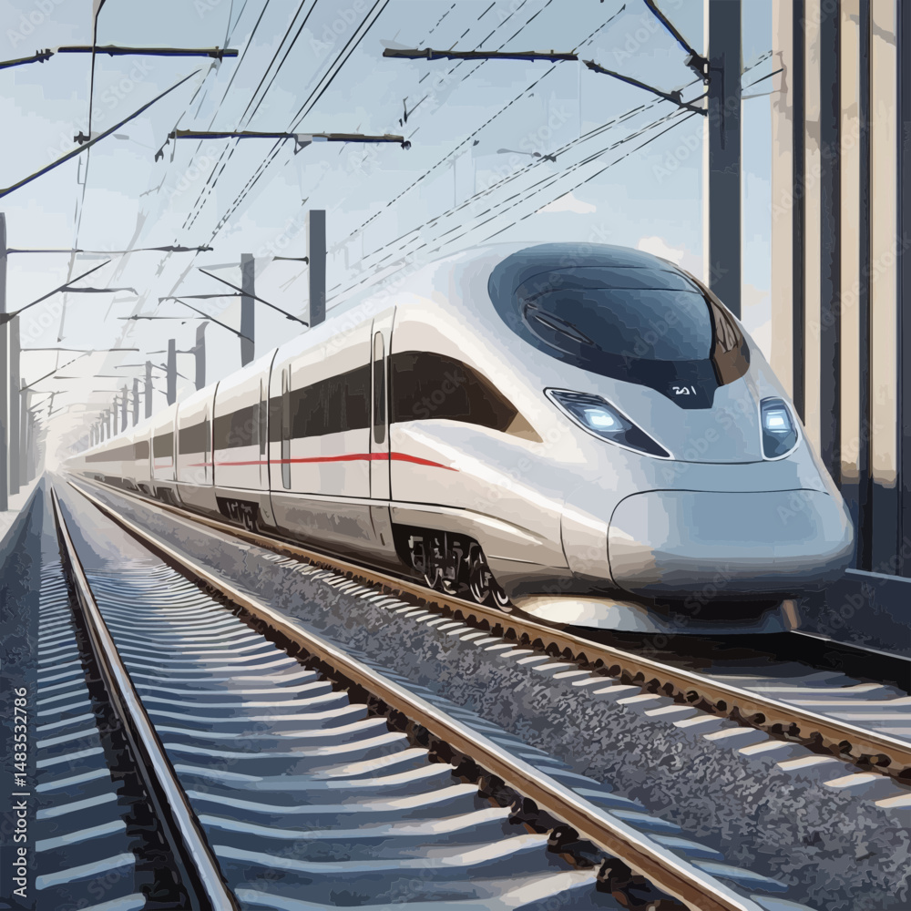 Naklejka premium Supersonic Teain