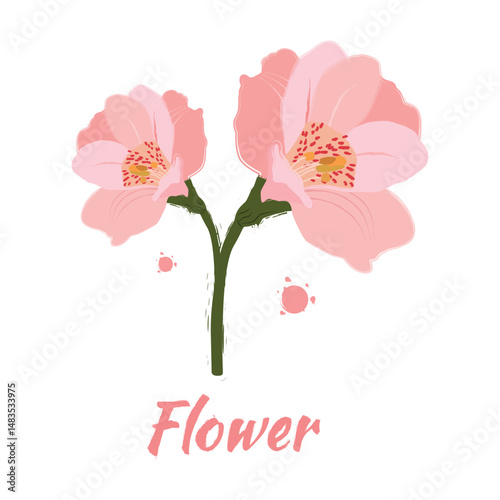 Flower Icon Vector Design.