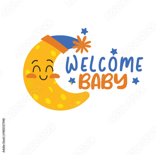 Cartoon Drawing Of A Newborn Baby Character