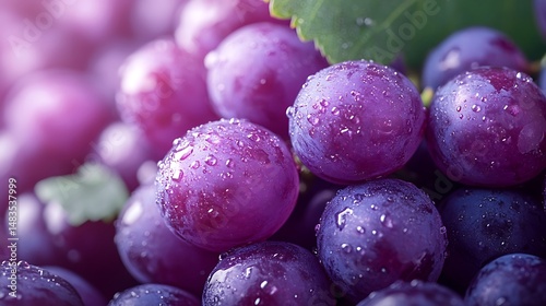 Wallpaper Mural Closeup view of juicy ripe purple grapes high resolution photos Torontodigital.ca