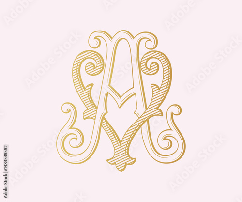 AV, VA, logo AV ,Letter AV ,  Monogram AV , Wedding Monogram, Wedding Logo, Logo Design , Monogram Vintage