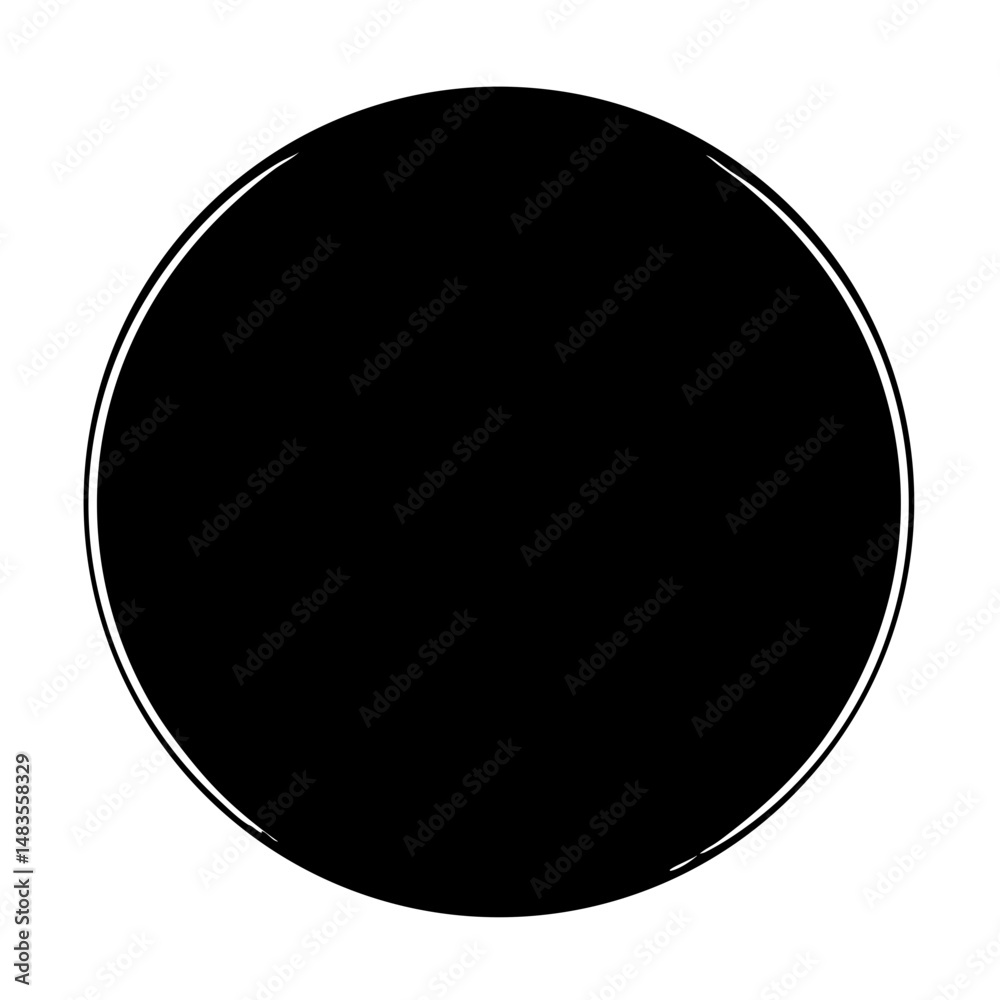 A Simple Black Circle on White Background Basic Shape Graphic Design Element A Simple Black Circle on White Background Basic Shape Graphic Design Element