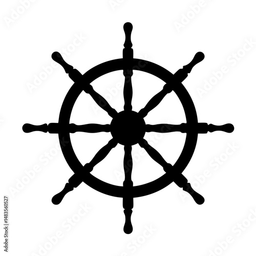 Nautical Ship Wheel Steering Maritime Vessel Navigation Captain Seafaring Boat Ship Helm