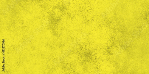 Abstract yellow paper textured background, painted wall in old fashioned yellow closeup, old scary and creepy yellow grunge cement wall.	