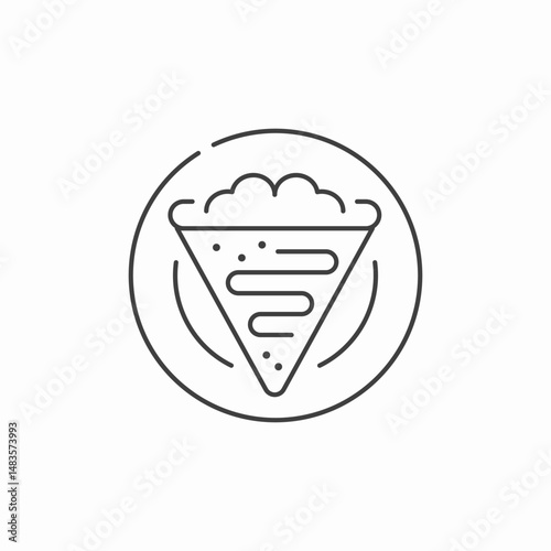 pizza slice icon sign vector