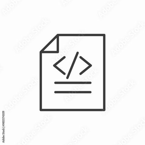 programming file symbol icon sign vector