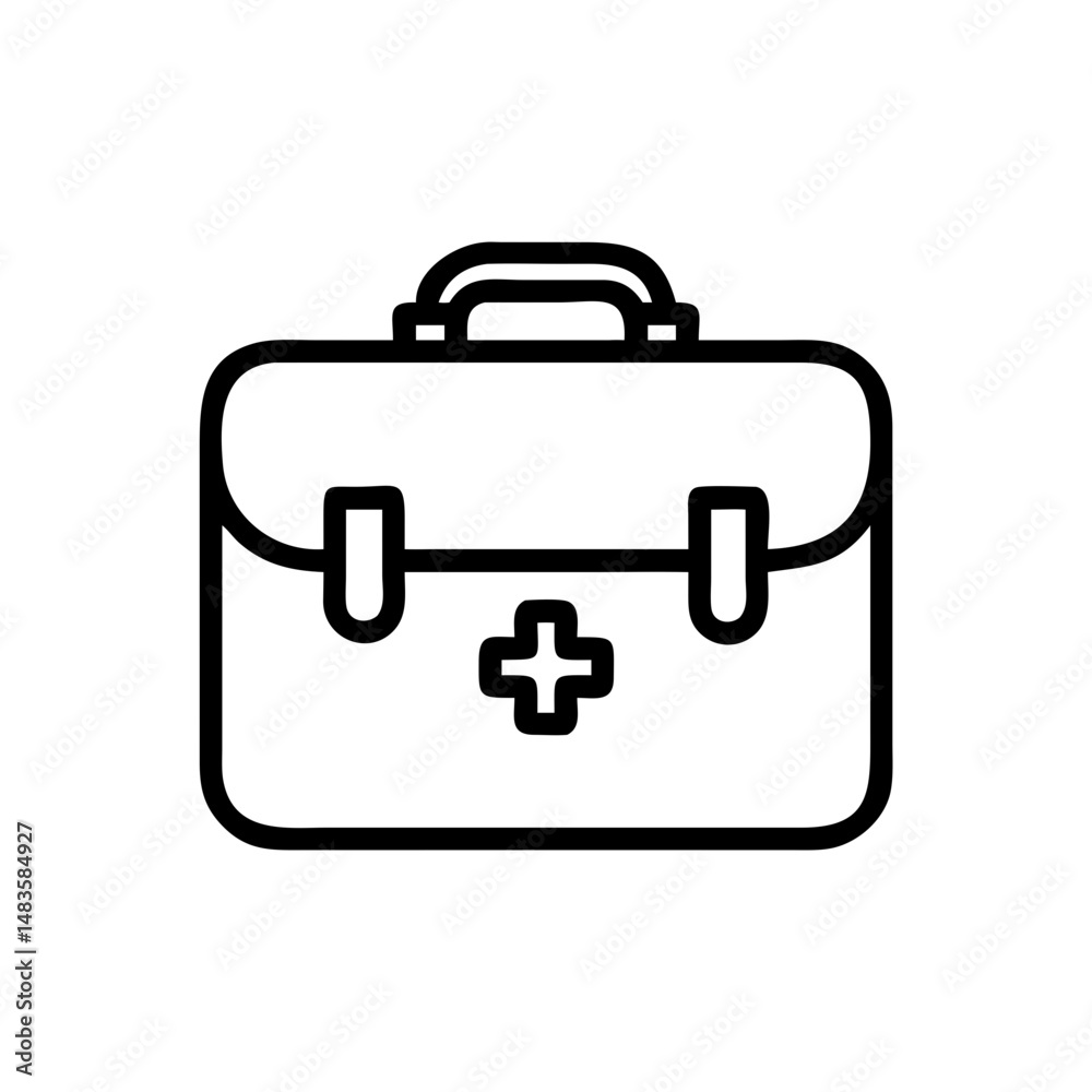 Icon of a doctorchest / first aid kit Icon of a doctorchest / first aid kit