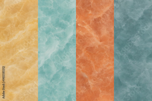Four Marble Textures Abstract Baground 