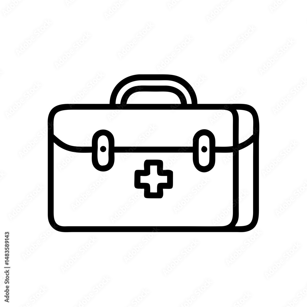 Icon of a doctorchest / first aid kit Icon of a doctorchest / first aid kit