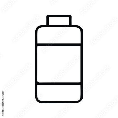 Detergent Icon. Detergent Bottle Vector Illustration. Plastic Bottle Container of Cleaning Chemical Liquid. Recycled Bottle.