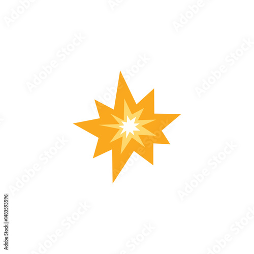 explosion emoji vector collision star burst bang crash illustration symbol sign icon