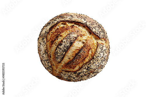 a close up of a loaf of bread photo