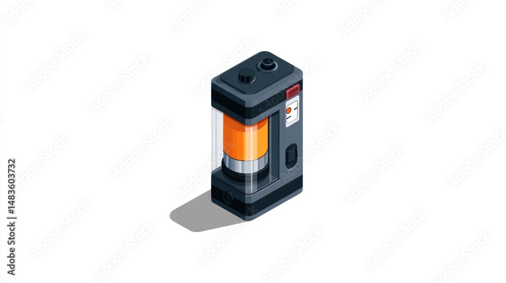 Fototapeta premium Modern, compact appliance with liquid inside