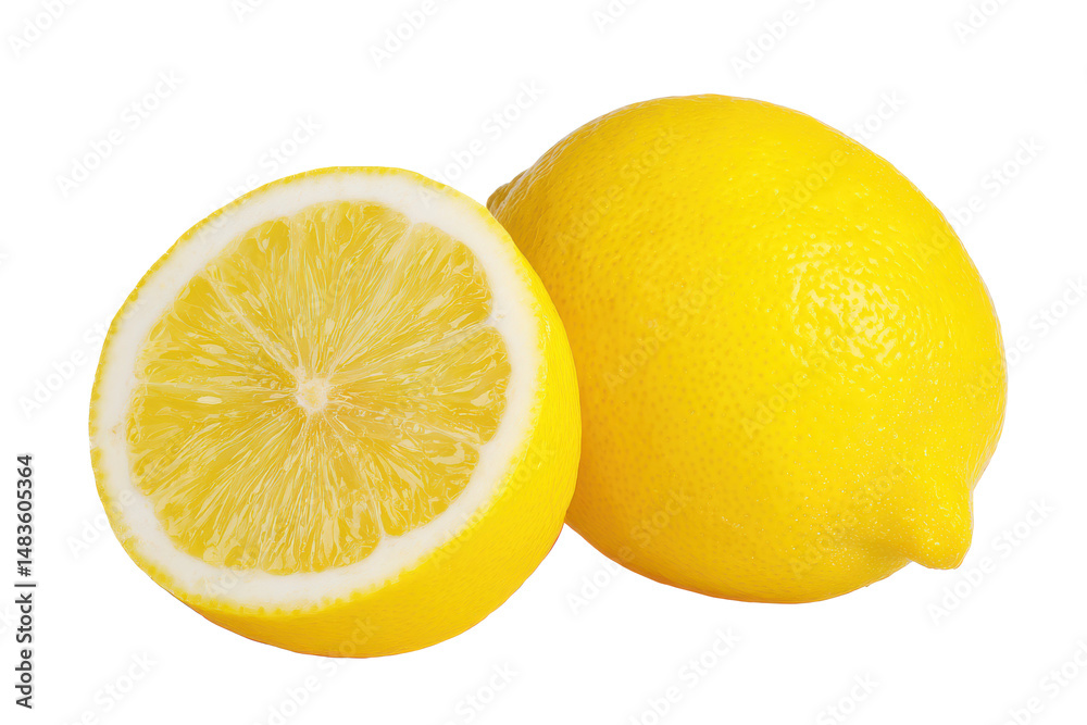 Fresh Yellow Lemons Juicy Citrus Fruit, Healthy and Zesty Fresh Yellow Lemons Juicy Citrus Fruit, Healthy and Zesty