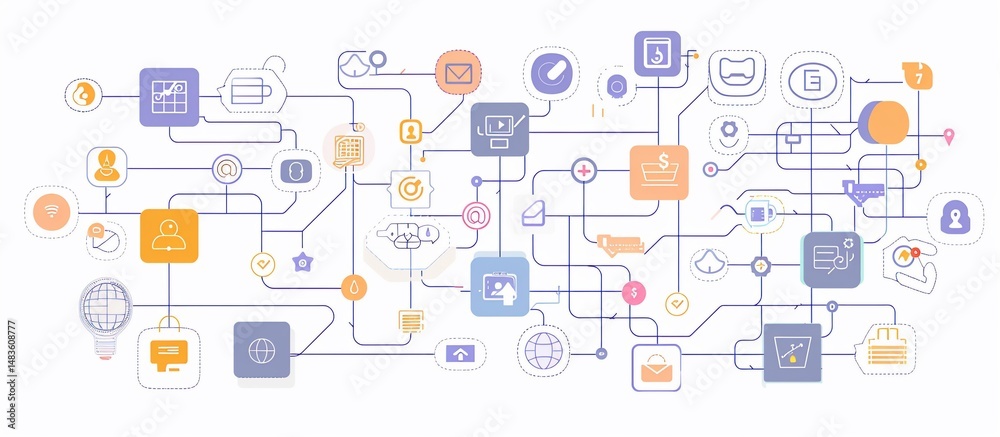 Complex interconnected system of digital communication and commerce Complex interconnected system of digital communication and commerce