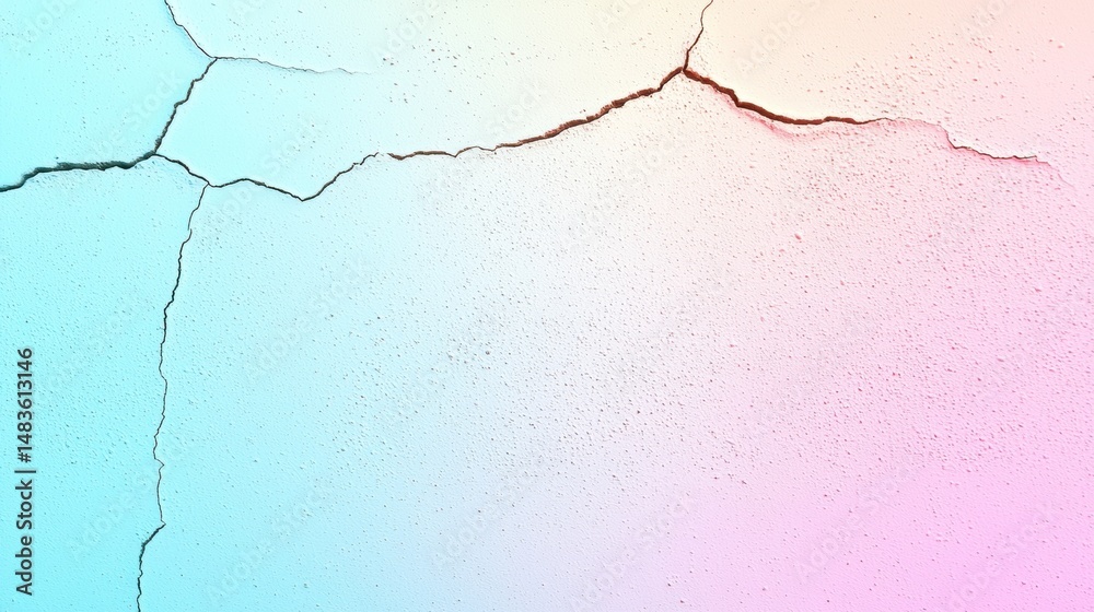 Obraz premium A crack in a wall.