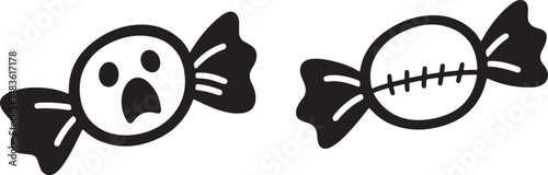Candy Icon silhouette helloween