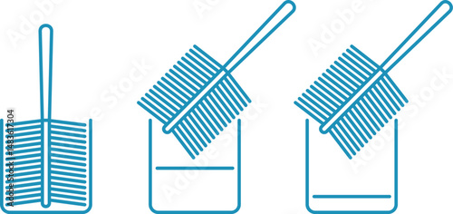 toilet brushes, toilet brushes with water, hygiene and cleanliness