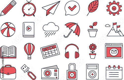 vector set of medical icons vector set of web icons