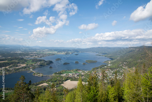 fjord and mountains