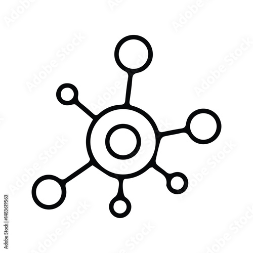 Mind Map Icon. Mind map illustration. The Developing Mind.