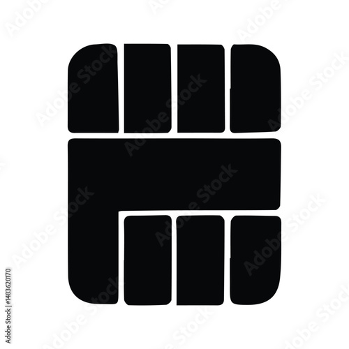 Sim Card Icon. Cell Phone Chips Card Illustration.